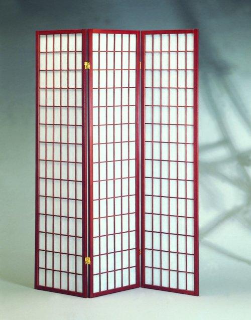 Furnituremaxx 3 Panel Cherry Oriental Shoji Screen / Room Divider