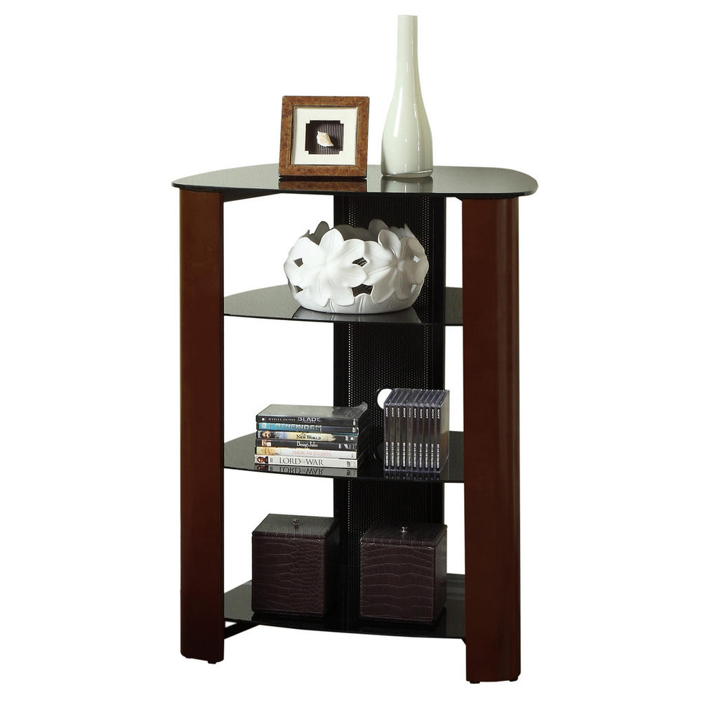 Furnituremaxx Regal Multi-Level Component Stand - Wood Espresso