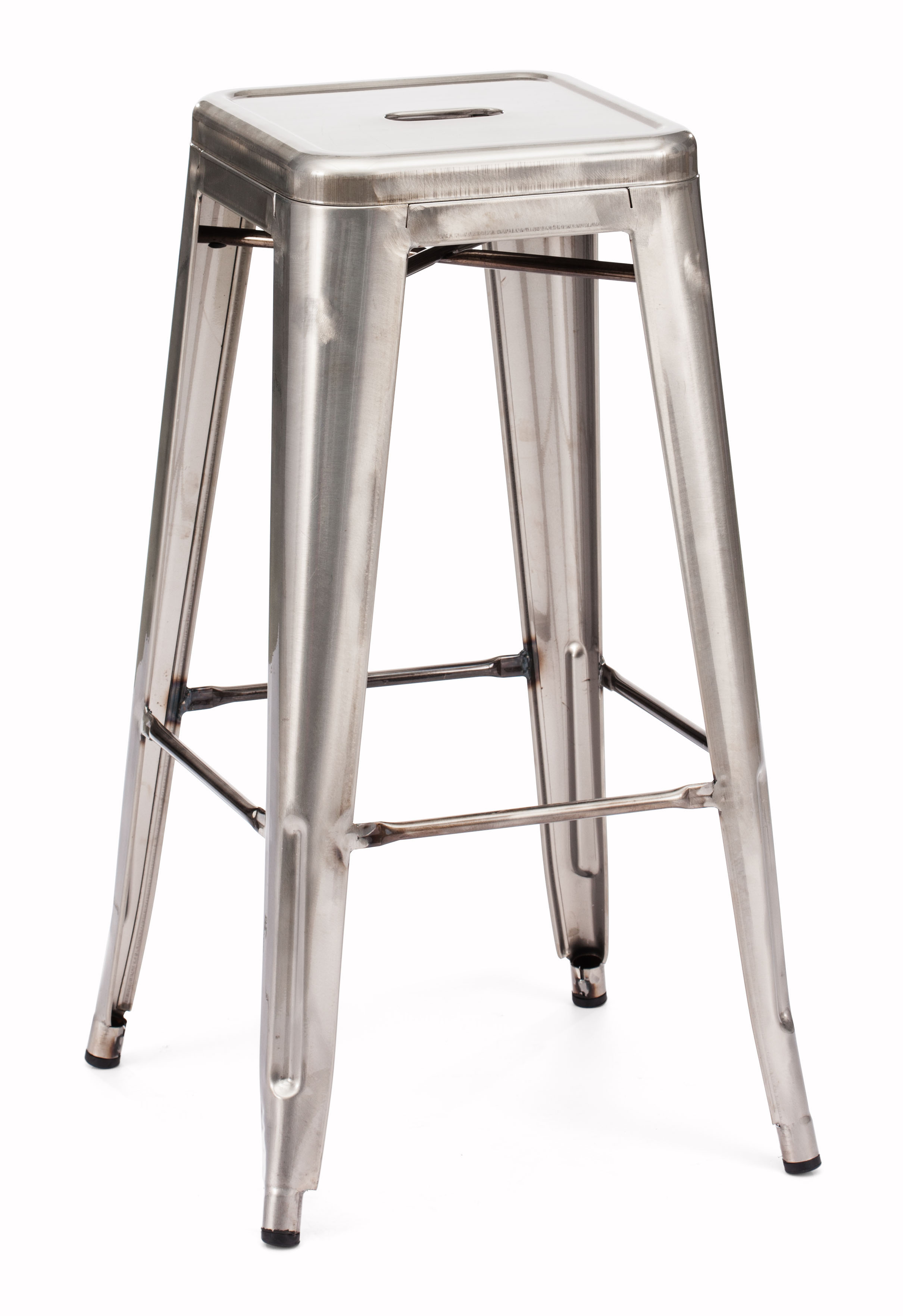 Furnituremaxx Marius Set of 2 Commercial Grade Gunmetal Steel Bar Chair