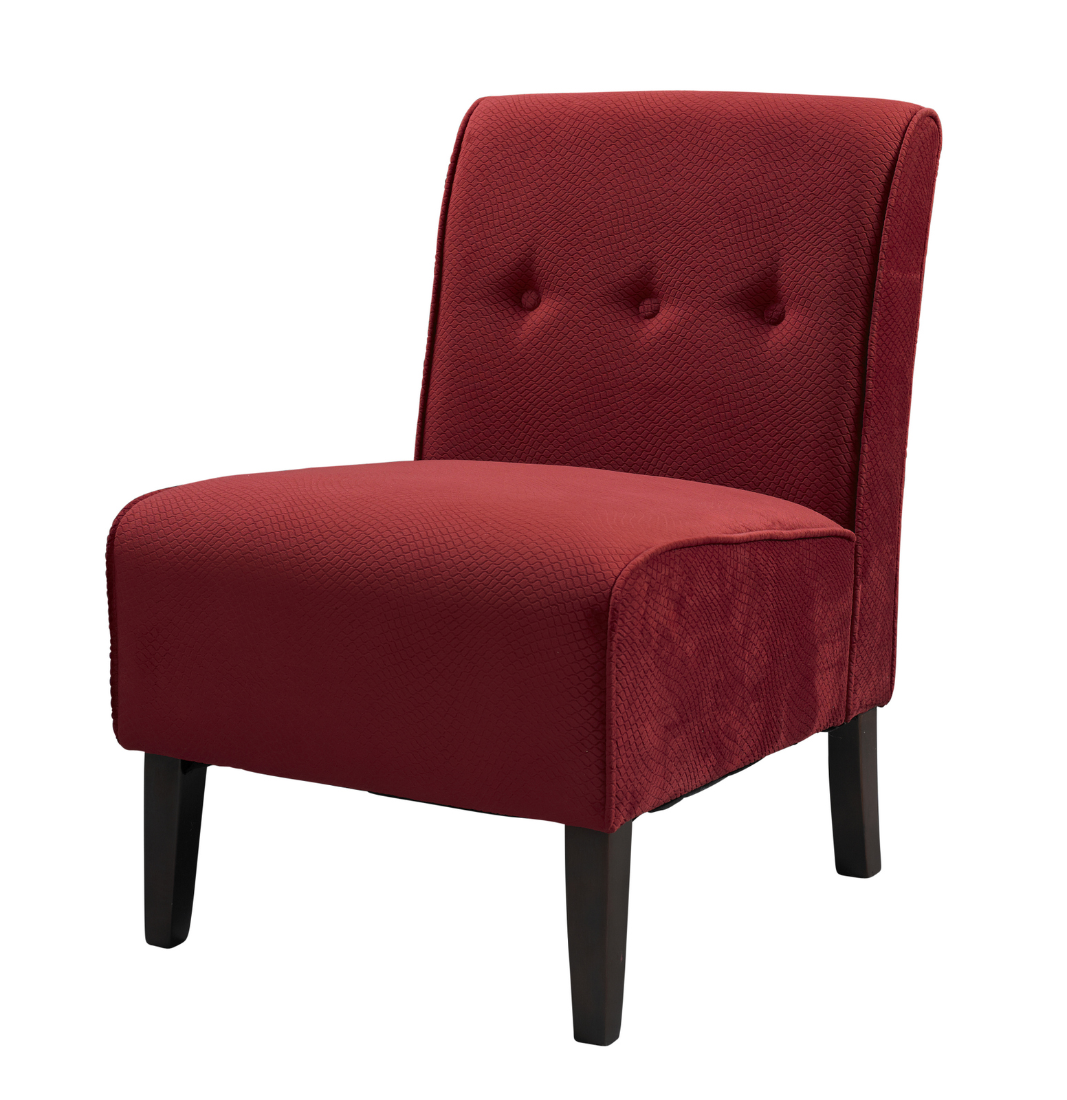 Furnituremaxx Coco Hardwood Frame & Soft Upholstered Accent Chair - Red