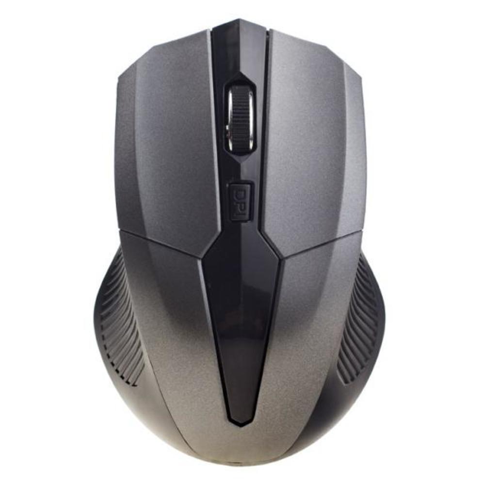 NEON Wireless Optical Mouse USB Dual-button with scrool-wheel Black/Grey