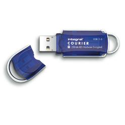 Integral 32GB Integral Courier FIPS 197 Encrypted USB3.0 Flash Drive 256-bit Encryption