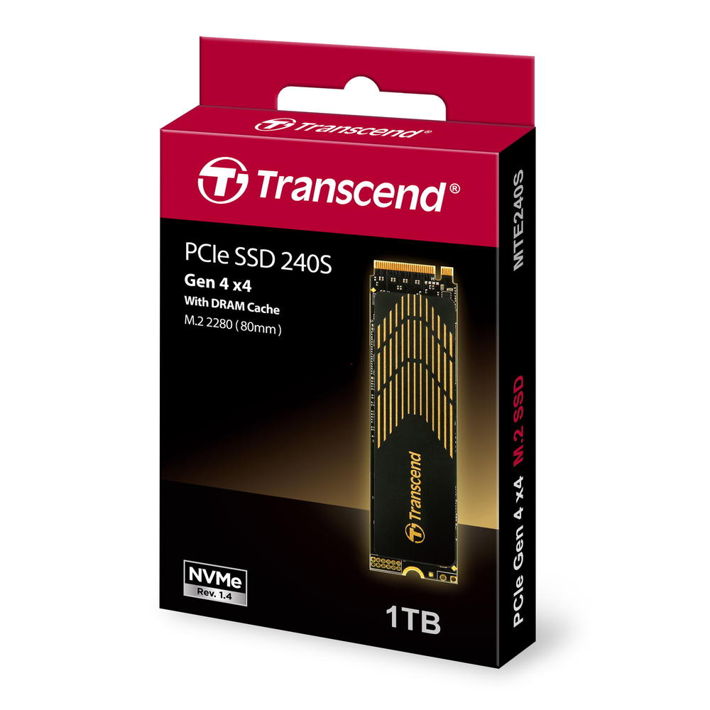 Transcend 1TB Transcend M.2 2280 PCIe Gen4 x4 NVMe SSD 240S