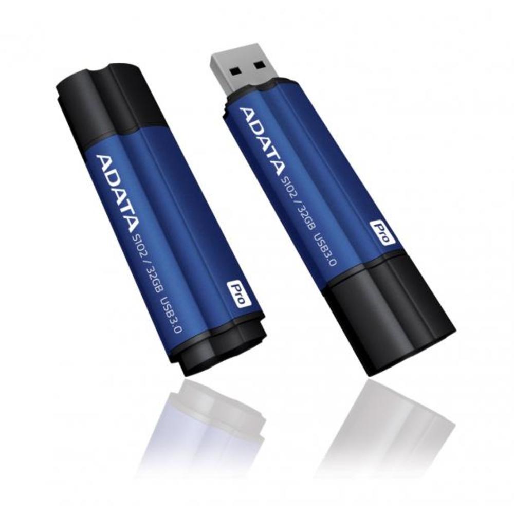ADATA 32GB AData DashDrive Elite S102 Pro USB3.0 Flash Drive (Titanium Blue)
