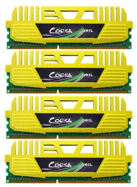 GeIL 16GB GeIL DDR3 PC3-17000 2133MHz Evo Corsa CL11 (11-11-11-36) Quad Channel kit 4x4GB