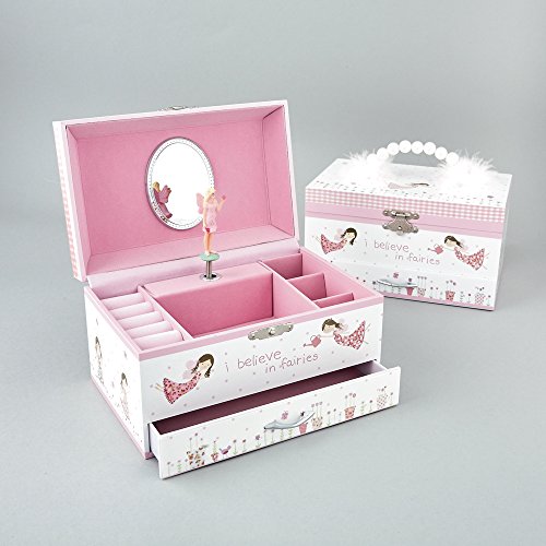 Floss & Rock Think Pink Fairy Blossom Musical Jewellery Box