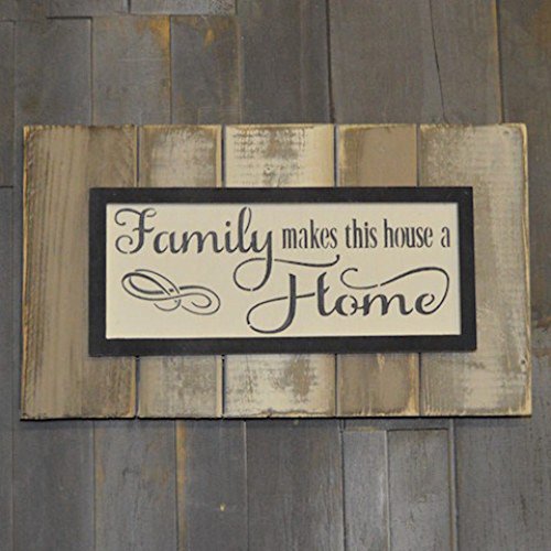 Pine Designs Family Makes This House A Home 16 X 9 Inch Framed Wall Plaque