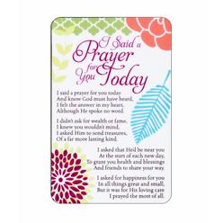 DICKSONS, INC. Dicksons Gift Shop Pocket Card Bookmark Pack of 12 - I Said a Prayer For You Today