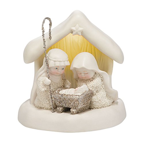 Enesco, LLC Snowbabies Dream Collection Beneath The Christmas Star Figurine, 4.65-Inch