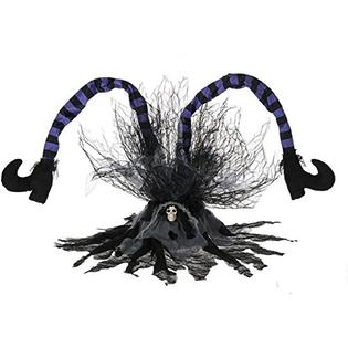 Ganz Kicking Screeching Sound Activated Witches Legs 36 Inch