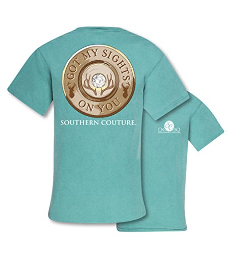 Southern Couture SC Comfort Sights on You Womens Classic Fit T-Shirt - Seafoam, Medium
