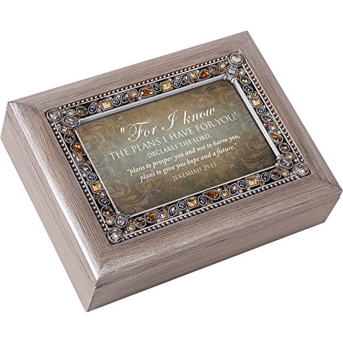 Cottage Garden For I Know The Plans Hope Future Pewter Jewel Beaded Music Box Plays On Eagle S Wings