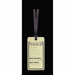 Dicksons Psalm 23 Full Verse Cut-Out Shiny Brass-Plated Metal Bookmarks, Pack of 12