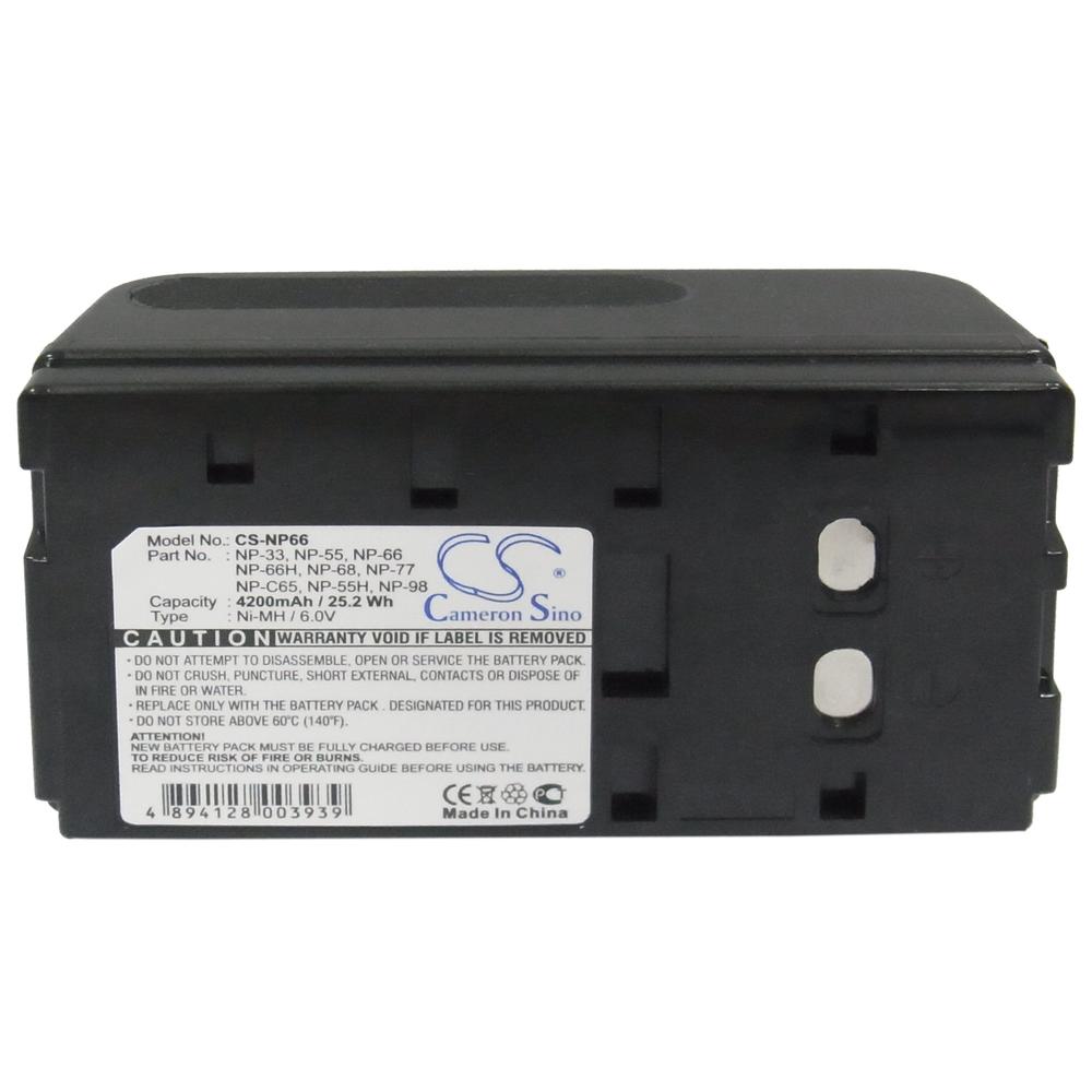 Cameron Sino Battery for Sony NP-66 NP-33 NP-66H NP-68 NP-98 NP78 SV300 XVM30 CCD-F501 GV-8