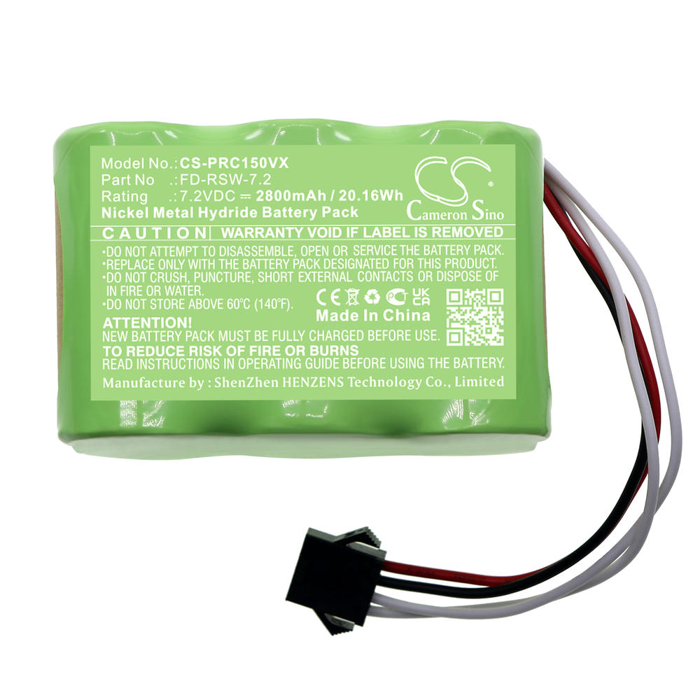 Cameron Sino Battery for Pyle PUCRC15 PUCRC15BAT PUCRC17 Pure FD-RSW-7.2 CS-PRC150VX 2800mAh