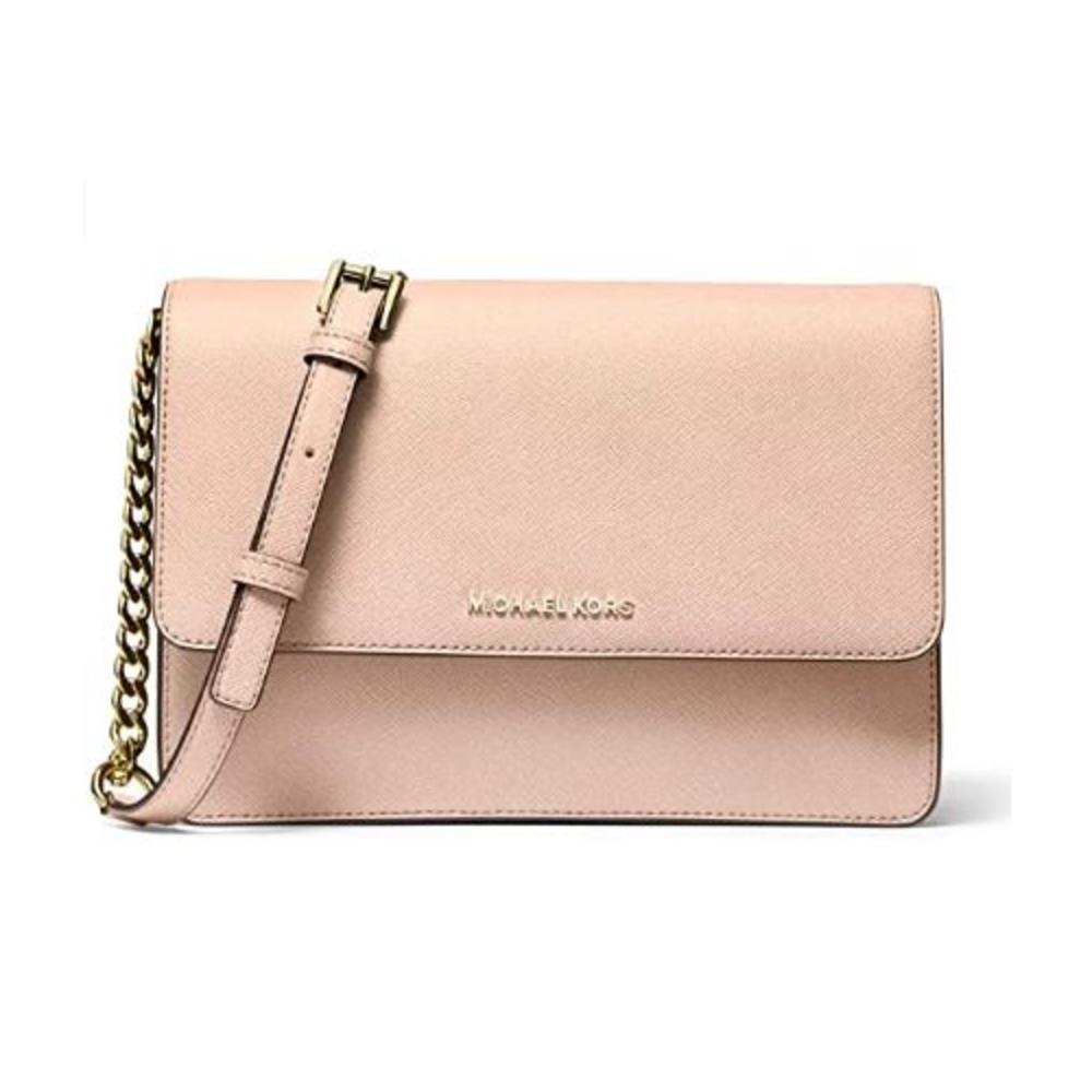 Michael Kors Daniela Large Saffiano Leather Crossbody Bag - Soft Pink 32S0GDDC3L-187