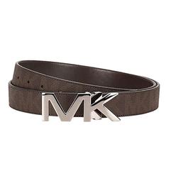 Michael Kors Box Jet Set Men's 4 In 1 Signature Leather Gift Set Belt, Brown/Black …
