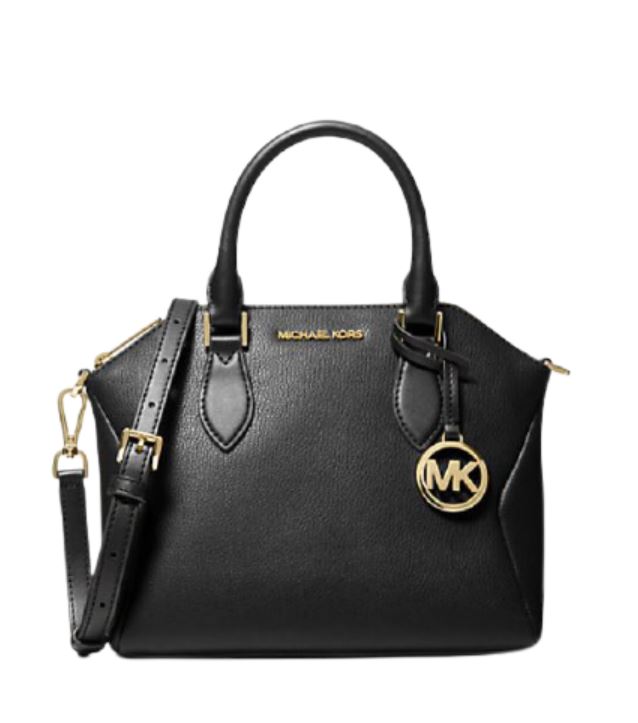 Michael Kors Coraline Medium Logo Messenger Bag (Black) 38S1C2CM2L-001
