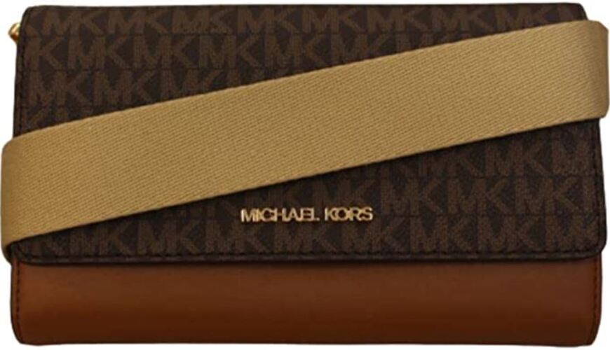 Michael Kors Jet Set Travel Multifunction Phone Crossbody Bag (Brown