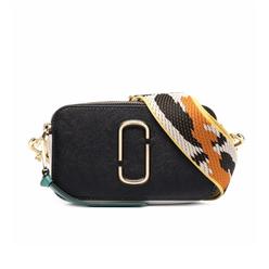 Marc Jacobs Women's Snapshot Camera Bag, Black/Honey Ginger Multi, One Size  M0012007-012