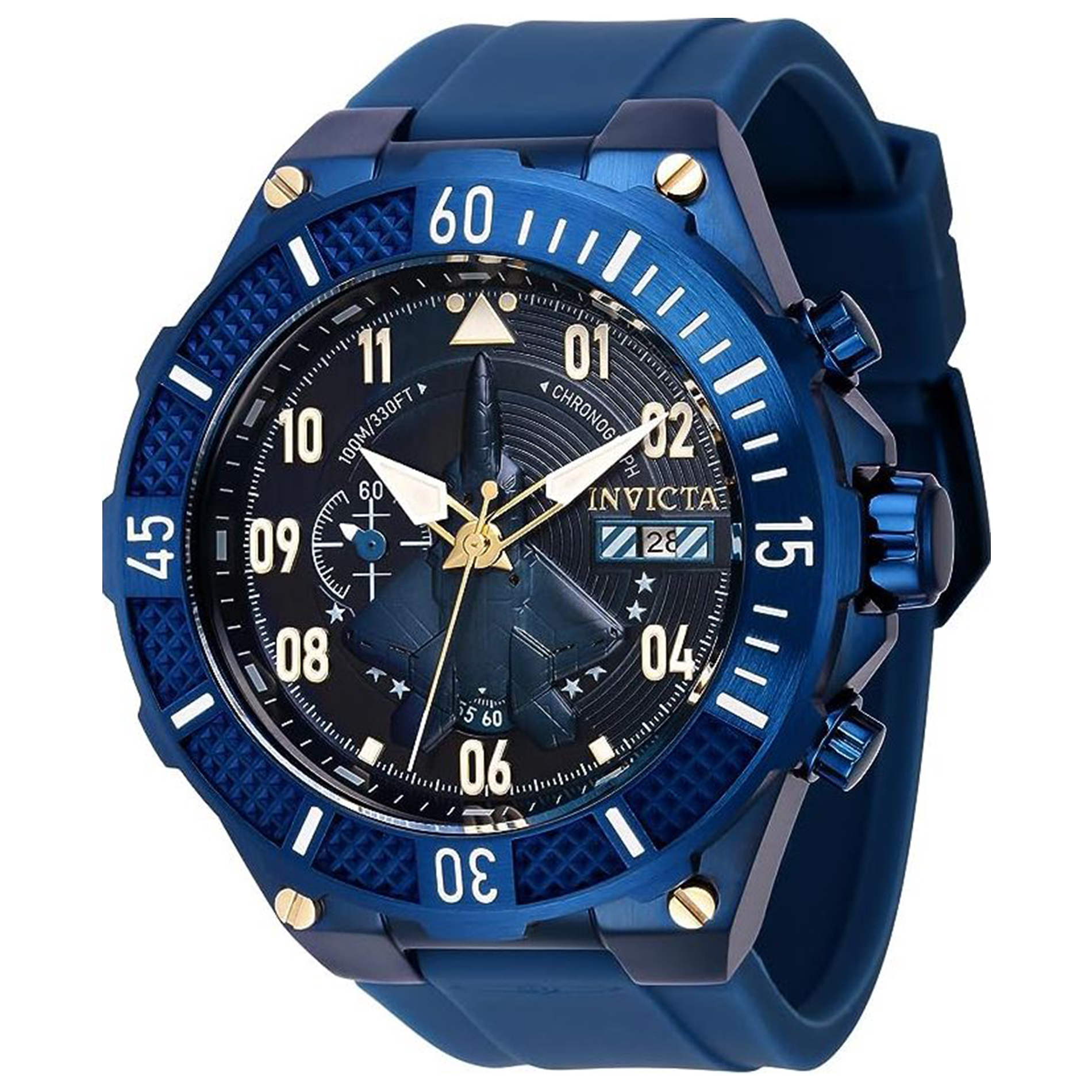 Invicta Blue and Silver Watch NWT Invicta Men main image 4