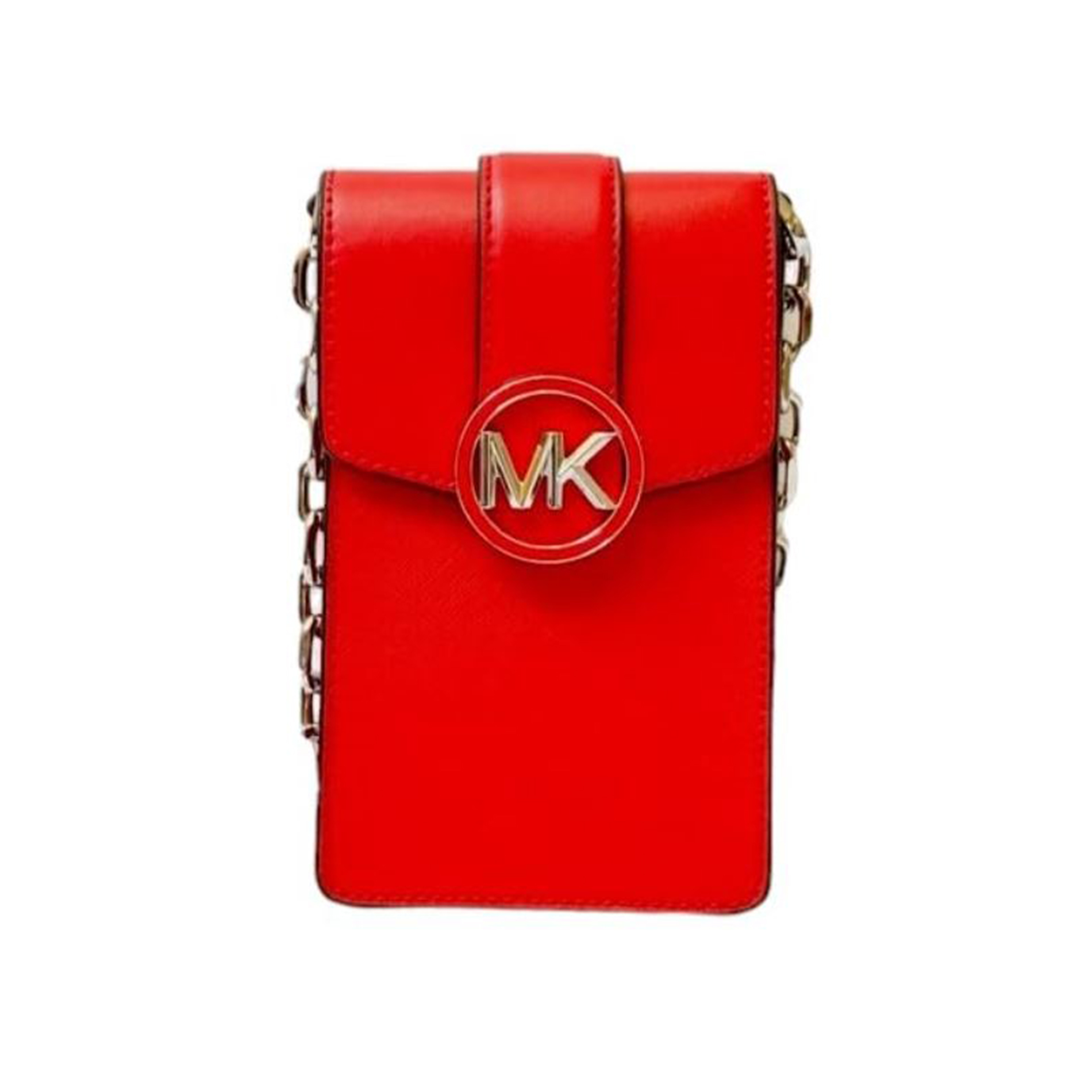 Michael Kors Carmen Small Logo Smartphone Crossbody Bag (Red) 35H3SNMC5L-red