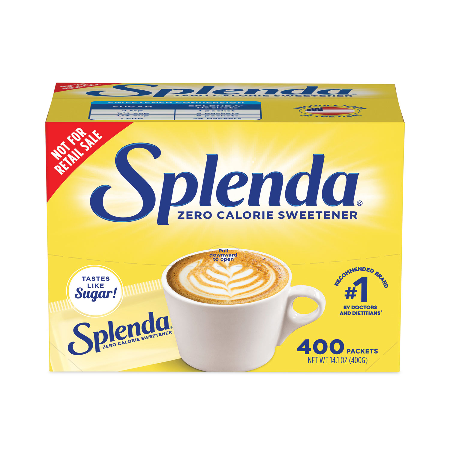Splenda MCNEIL - DIV OF JOHNSON&JOHNSON SP82004100 Splenda® No Calorie Sweetener Packets, 400/box SP82004100