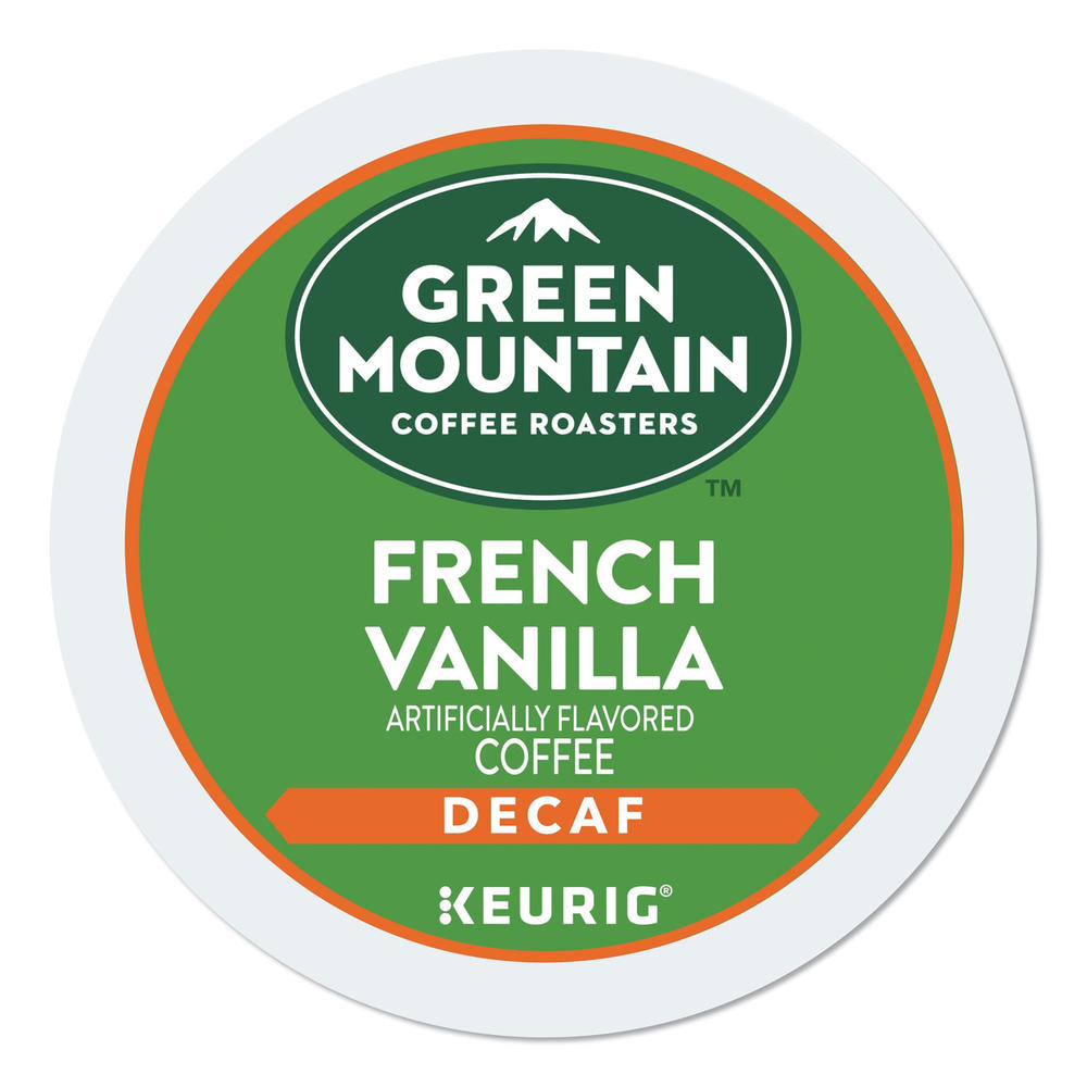 Green Mountain Coffee French Vanilla Decaf Coffee K-Cups, 96/Carton
