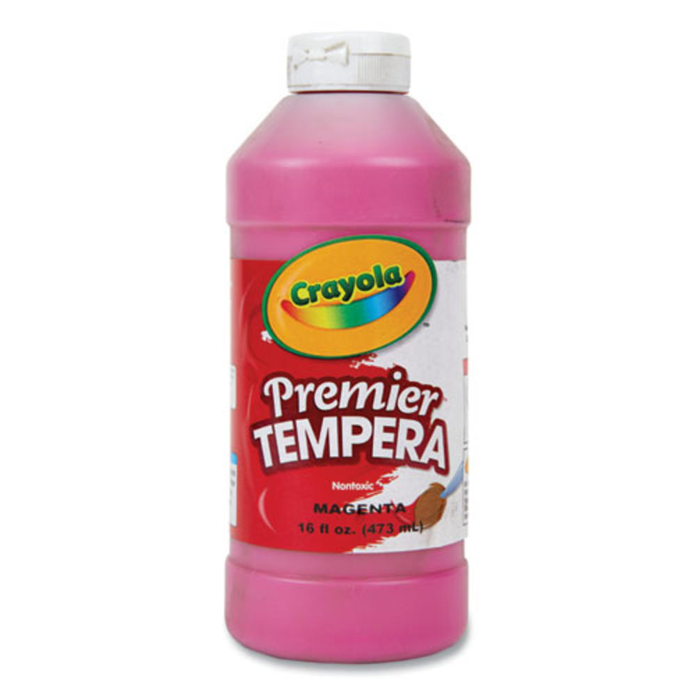 Crayola Premier Tempera Paint, Magenta, 16 Oz Bottle