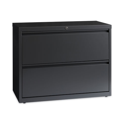 Hirsh Industries Lateral File Cabinet, 2 Letter/Legal/A4-Size File Drawers, Charcoal, 36 X 18.62 X 28