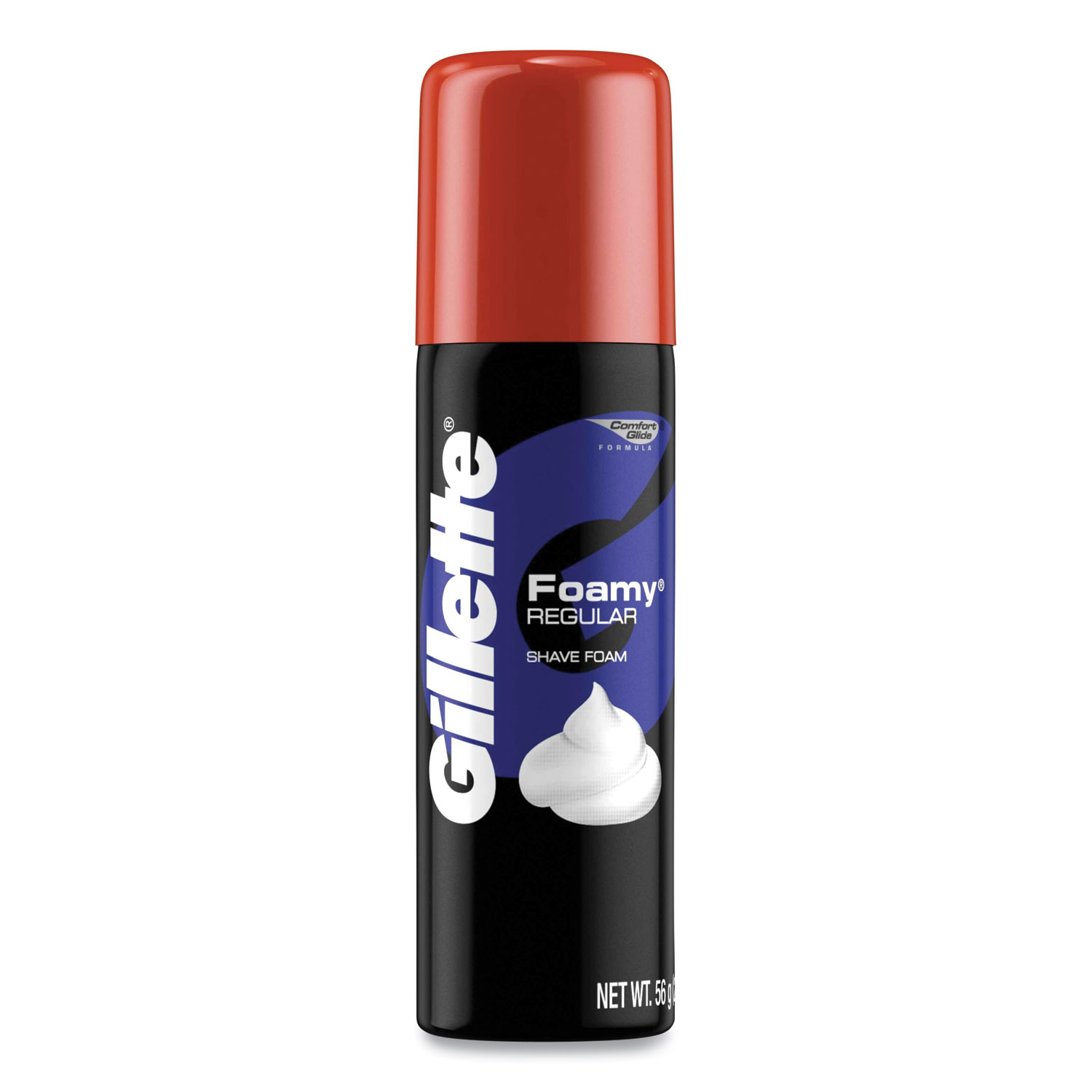 Gillette Foamy Shave Cream, Original Scent, 2 oz Aerosol Spray Can, 48/Carton