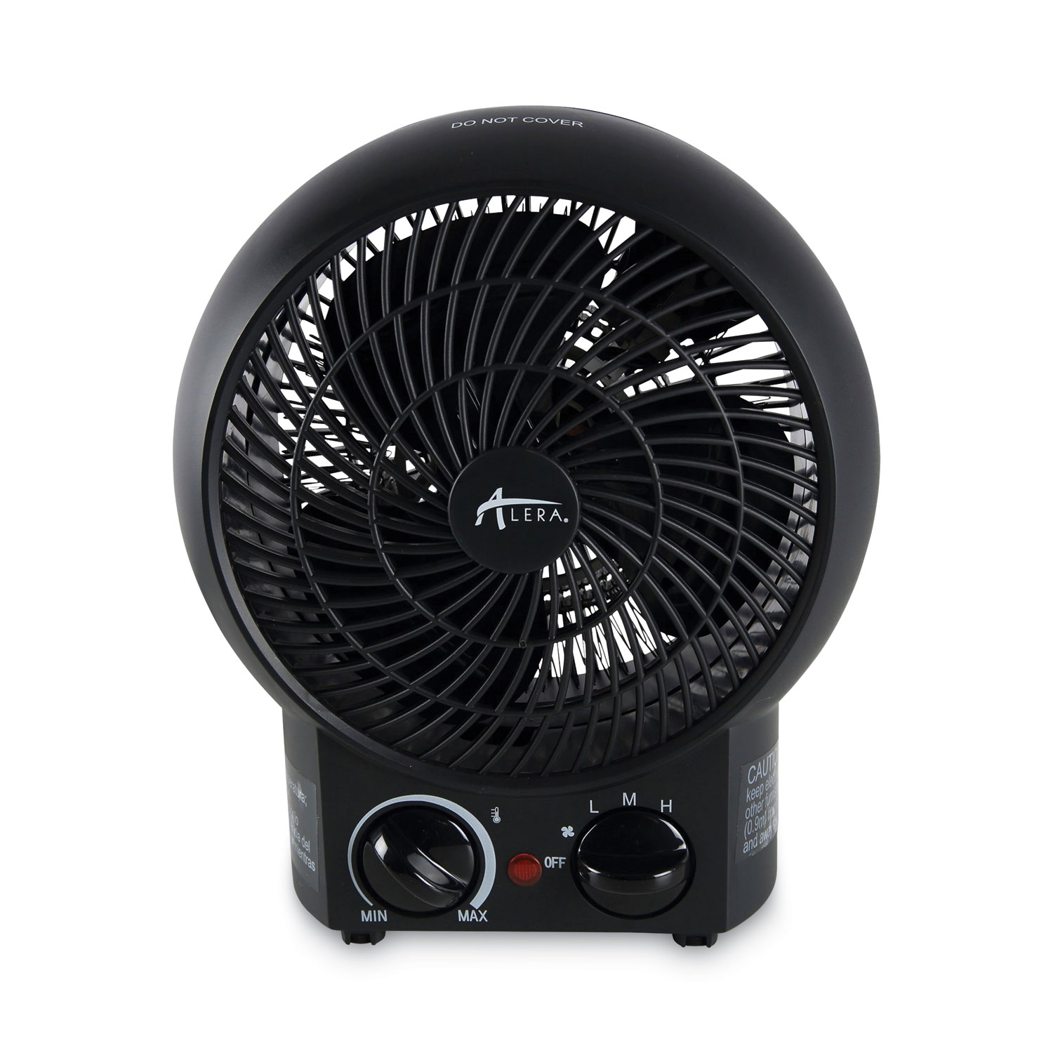 Alera Heater Fan, 8.25" X 4.38" X 9.38", Black