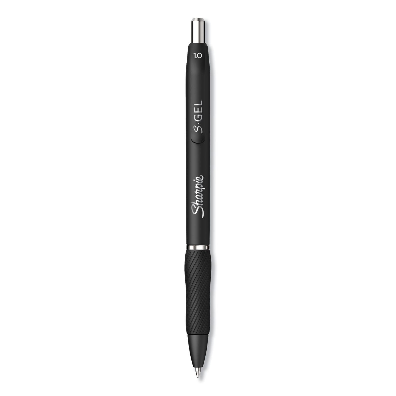 Sharpie S-Gel S-Gel High-Performance Gel Pen, Retractable, Bold 1 Mm, Black Ink, Black Barrel, Dozen