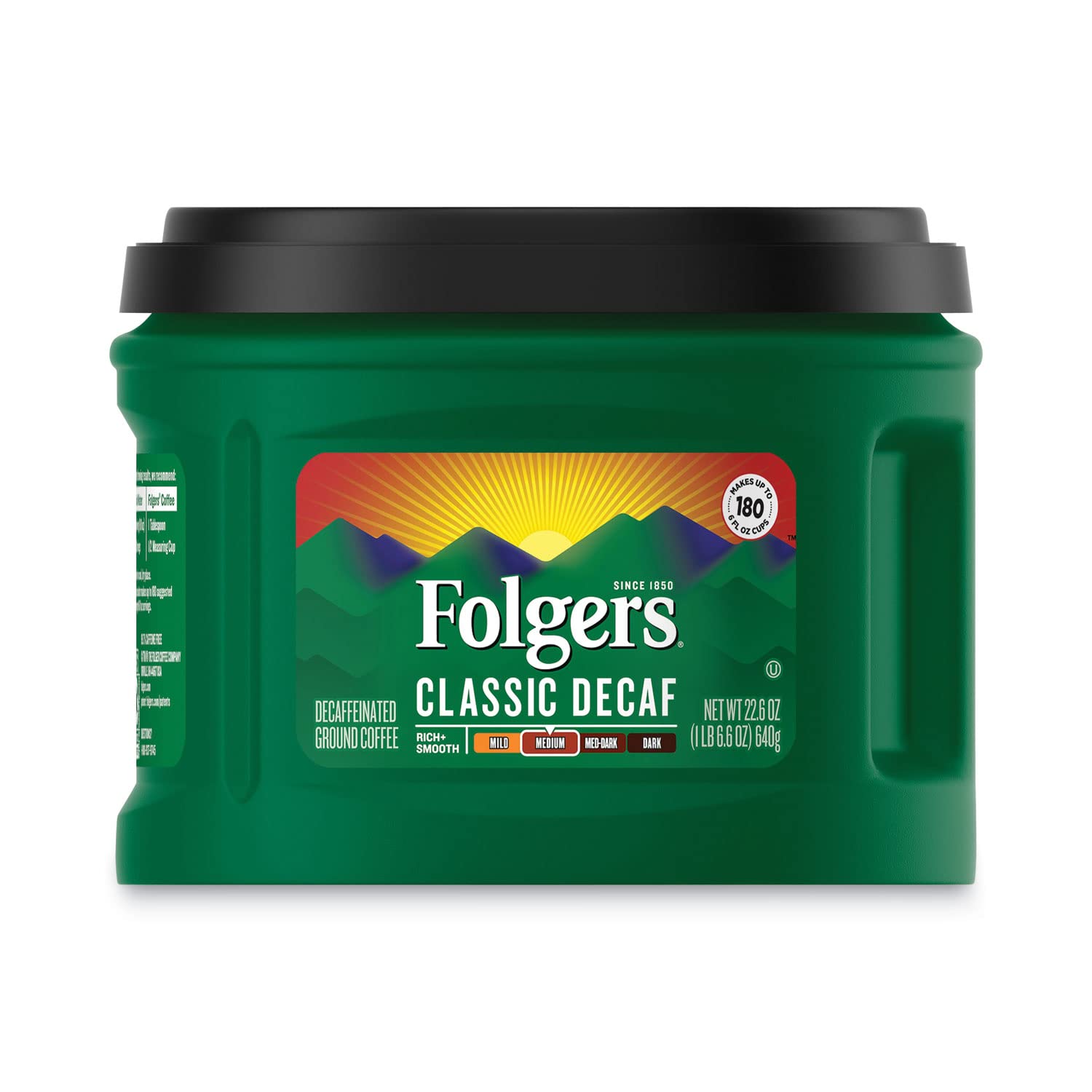 Folgers Coffee, Classic Roast Decaffeinated, Ground, 22 3/5Oz Can