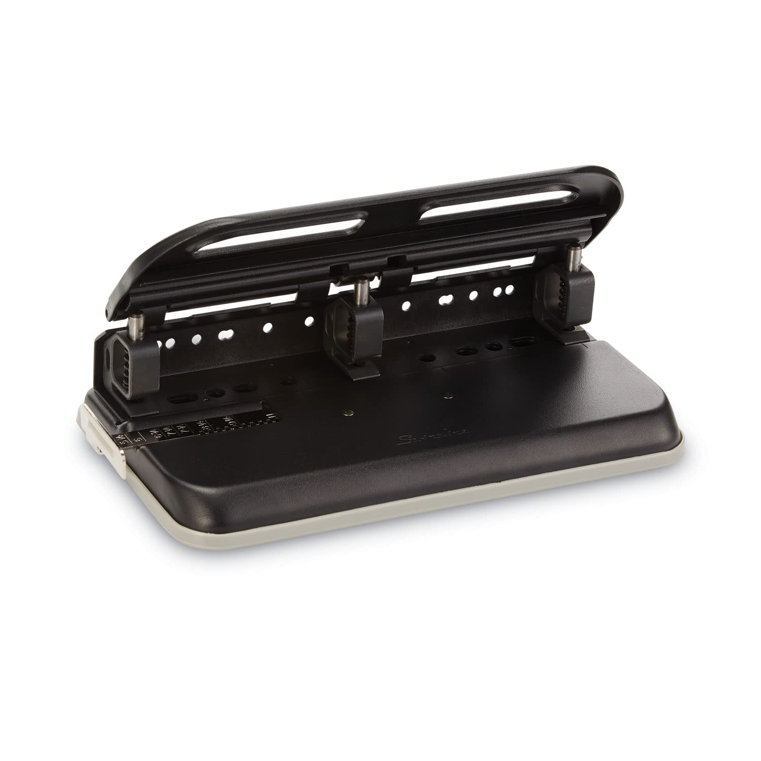 Swingline 24-Sheet Easy Touch Two- To Seven-Hole Precision-Pin Punch, 9/32" Holes, Black