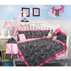 Size Crib Soho Designs Baby Bedding Sets Collections Sears Soho Designs Pink Zebra Chenille Baby Crib Nursery Bedding Set 14 Pcs Included Diaper Bag With