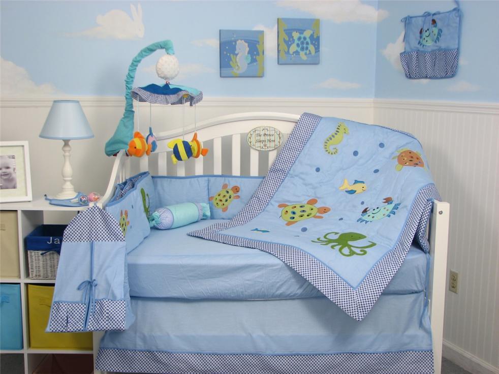 Soho Designs Soho Designs Sea Life Baby Crib Nursery Bedding Set 14 Pcs Included Diaper Bag With Changing Pad Accessory Case Bottle Case Soho Designs Soho Designs Sea Life Baby Crib Nursery Bedding Set 14 Pcs Included Diaper Bag With Changing Pad Accessory Case Bottle Case