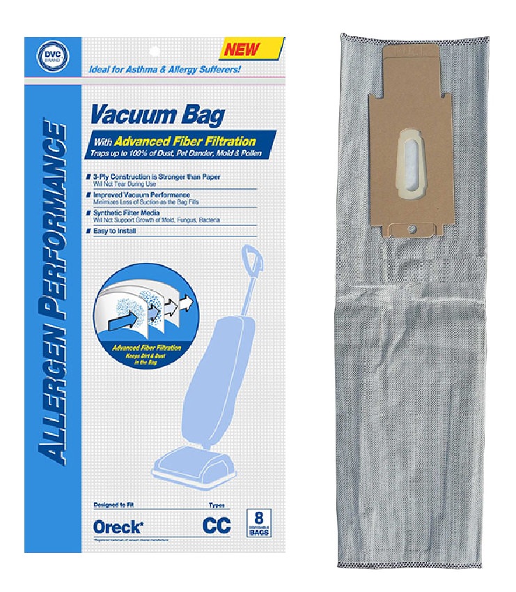 Dvc 471621 Oreck Type Cc Hepa Cloth Upright Filter Bags With Dvc Oreck Type Cc Hepa Cloth Upright Filter Bags With Activated Charcoal