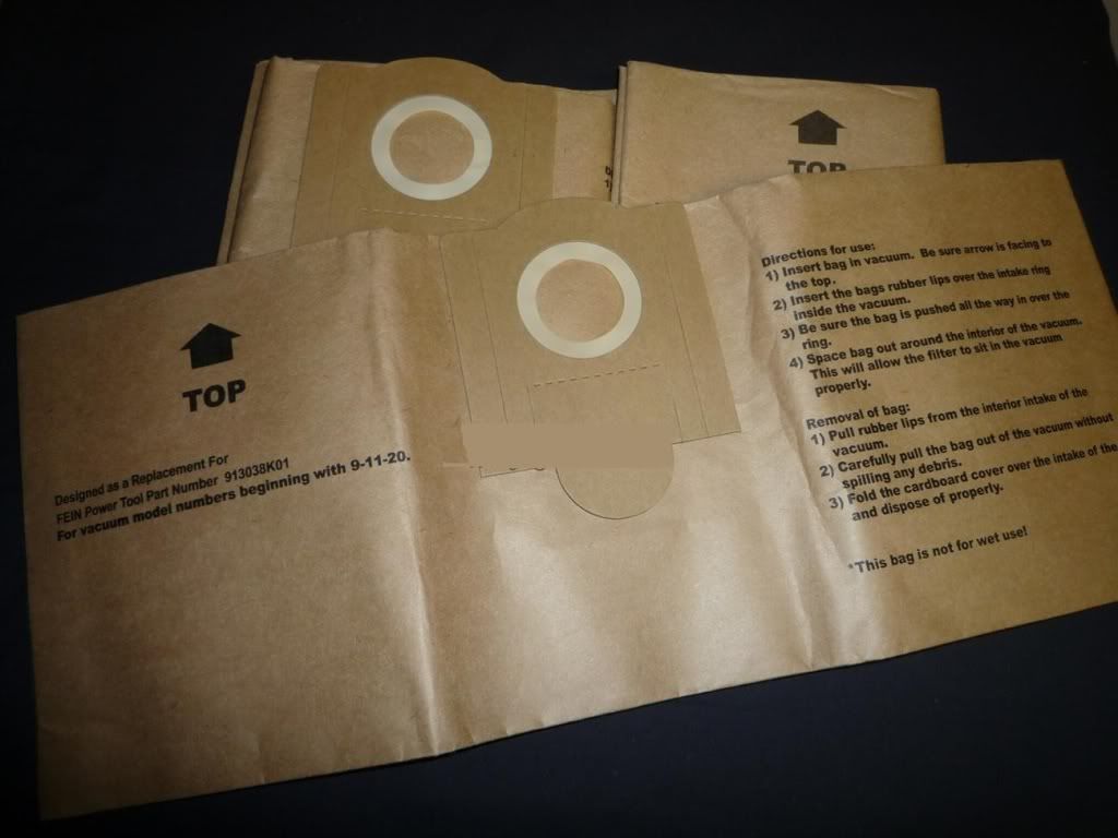 913038k01 G36 36 Fein Replacement Vacuum Bags For 913038k01 G36 36 Fein Replacement Vacuum Bags For