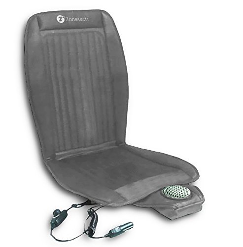 Zone Tech Car Seat Cooler Cushion Cover Summer Cooling Cool Chair Gray Cover