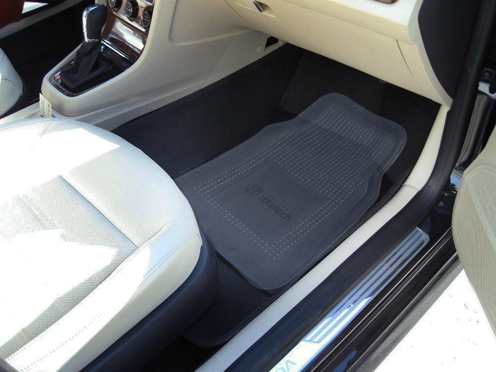 Zone Tech 4 Piece Interior Clear Car Vehicle All Weather Rubber Floor Mats