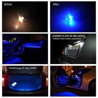 Zone Tech Ford Mustang 2010 2014 Blue Led Interior Lights