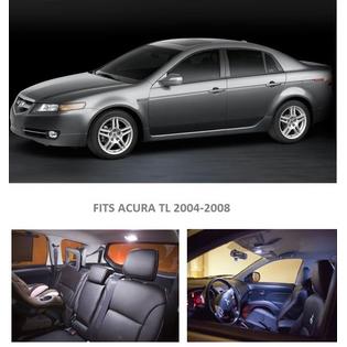Zone Tech Acura Tl 2004 2008 White Interior Led Package 7