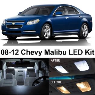 Zone Tech Chevy Malibu 2008 2012 Xenon White Led Interior
