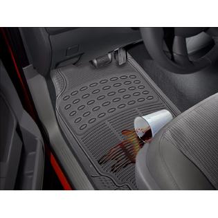 Zone Tech Black Rubber Semi Pattern Car Interior 2 Front