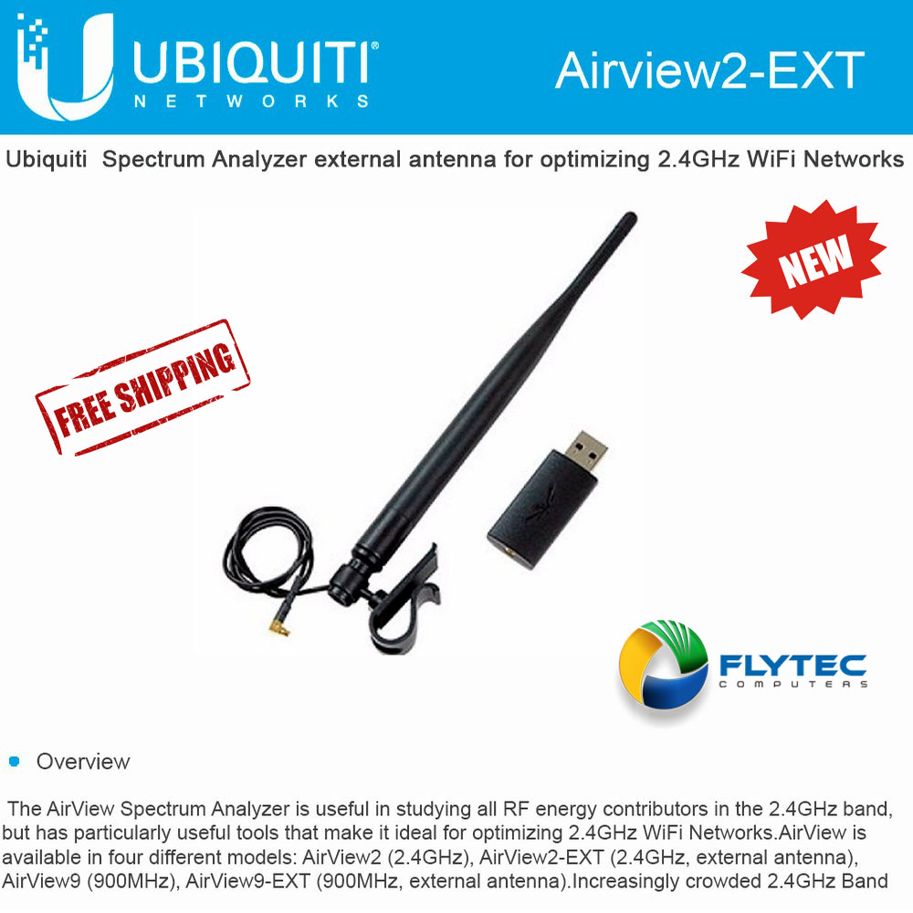 Airview2ext45 Ubiquiti Airview2 Ext Spectrum Analyzer External Antenna 2 4ghz Wifi Networks