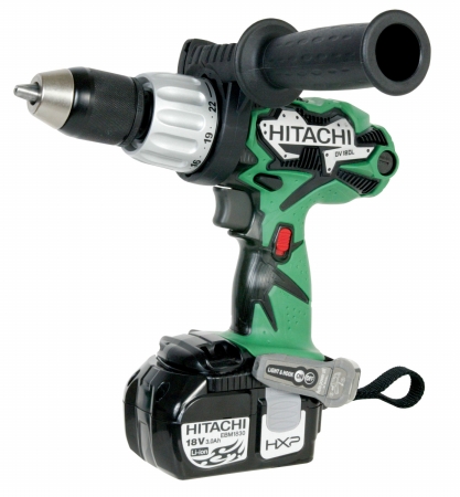 Hitachi Power Tools .50in. 18 Volt Lithium Ion Cordless Hammer Drill DV18DL