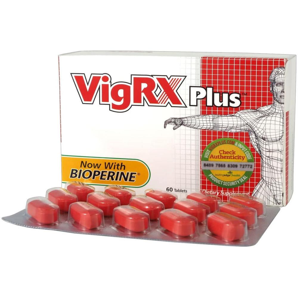 Leading Edge Health VigRx Plus 12 Month Supply - 60 Capsules (each); Oral Herbal Supplement