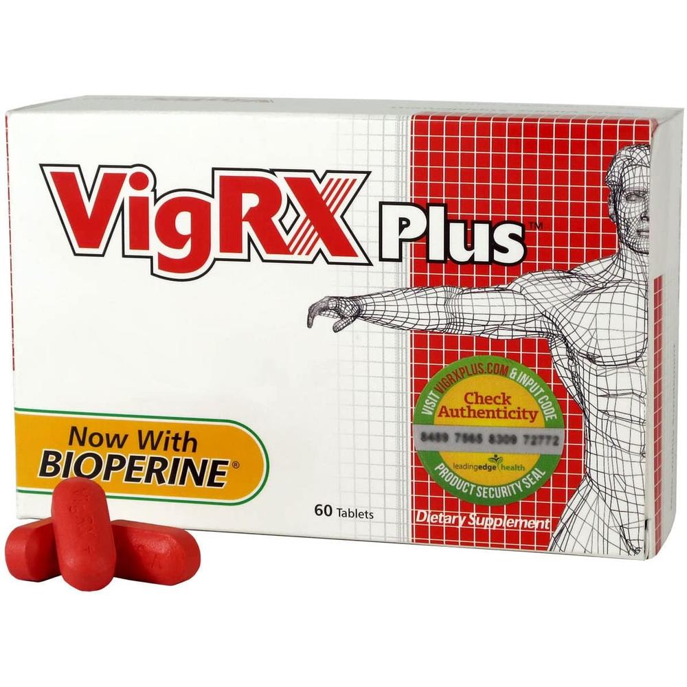 Leading Edge Health VigRx Plus 12 Month Supply - 60 Capsules (each); Oral Herbal Supplement
