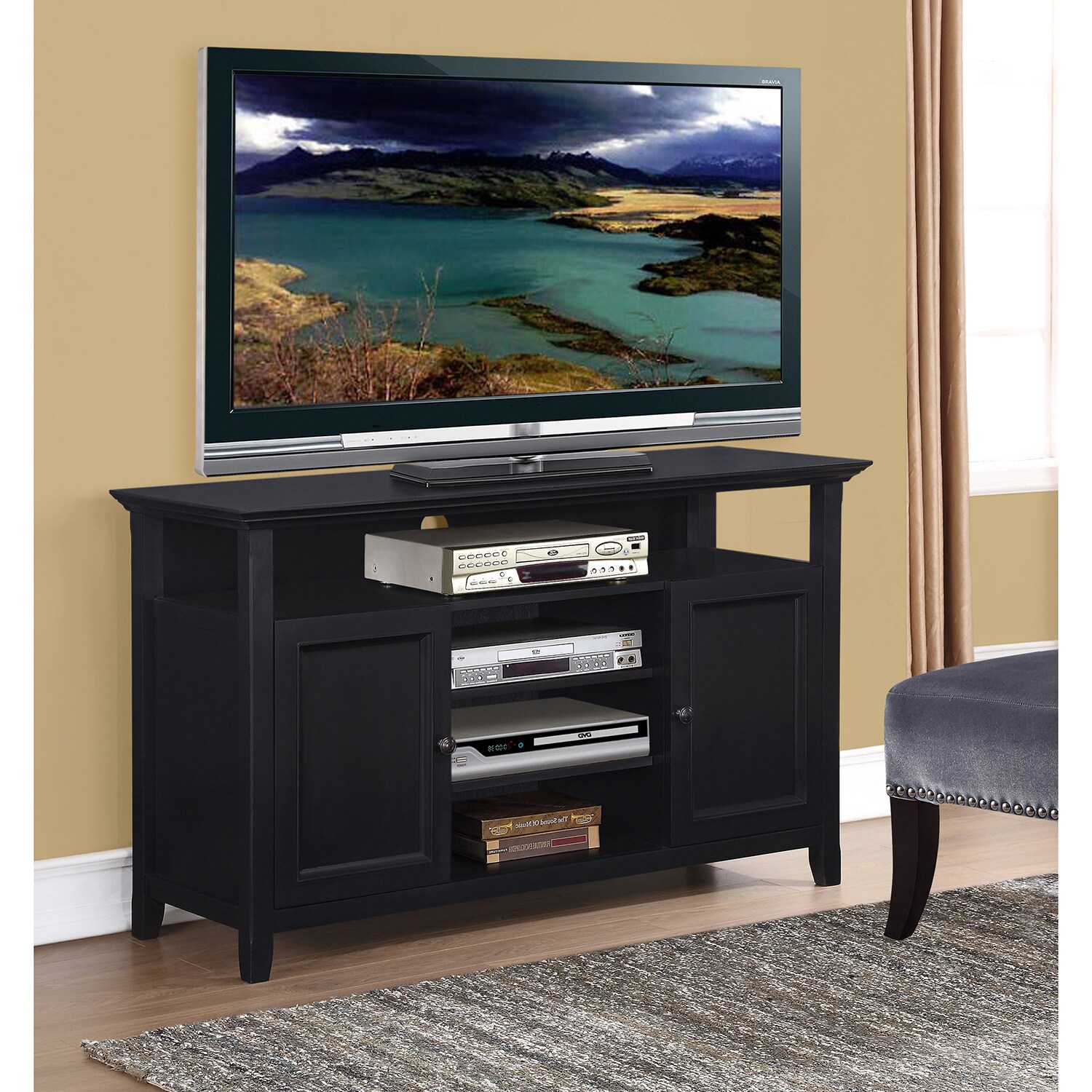 Wyndenhall Halifax Tv Media Stand Home Furniture Game Room Wyndenhall Halifax Tv Media Stand 2